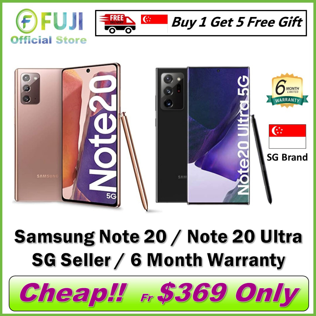 Samsung Note 20 Ultra (5G) / Note 20 (5G) / Snapdragon Processor / 6 Month Warranty / Local SG Seller / Refurbished