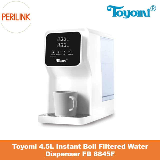 Toyomi 4.5L Instant Boil Filtered Water Dispenser FB 8845F